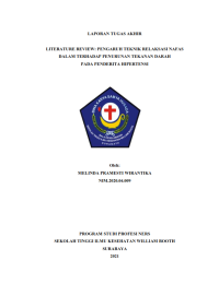 Image of Literature Review : Pengaruh teknik relaksasi nafas dalam terhadap penurunan tekanan pada penderita hipertensi