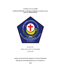 Image of Literature review : Gambaran stress dan koping pada remaja brokenhome