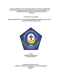 Image of Asuhan keperawatan pada klien dengan diagnosa medis DHF (Dengue Haemoragic Fever) dengan masalah keperawatan Hipertermi di Ruang Bona RSUD Dr. Soetomo Surabaya