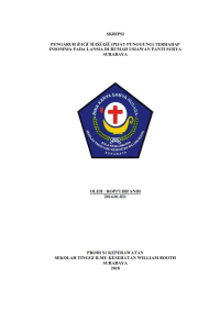 Image of Pengaruh model Peer Educator (pendidikan sebaya) terhadap motivasi penyembuhan pecandu narkoba di Rumah Sehat Orbit Margorejo Indah Utara Surabaya