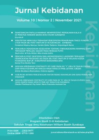 Image of PENGARUH PENDIDIKAN KESEHATAN TENTANG FIBROADENOMA MAMMAE (FAM) TERHADAP PERILAKU SADARI PADA REMAJA PUTRI