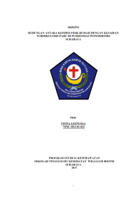 Image of Hubungan Antara Kondisi Fisik Rumah Dengan Kejadian Tuberculosis Paru Di Puskesmas Wonokromo Surabaya